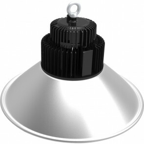 LED UFO High Bay 150W - Aigi Mania - Magazijnverlichting - Waterdicht IP65 - Helder/Koud Wit 6000K - Mat Zwart - Aluminium 
