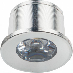 LED Veranda Spot Verlichting - 1W - Natuurlijk Wit 4000K - Inbouw - Rond - Mat Zilver - Aluminium - Ø31mm