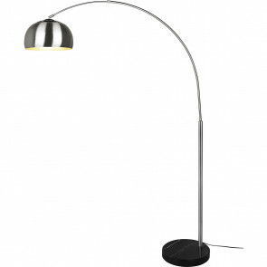 LED Vloerlamp - Trion - E27 Fitting - 1-lichts - Rond - Mat Zwart - Aluminium