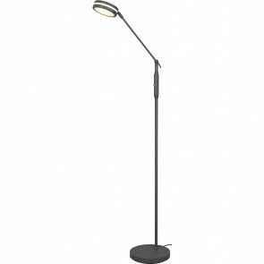 LED Vloerlamp - Trion Barry - 38W - Aanpasbare Kleur - Rond - Oud Brons - Aluminium
