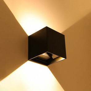 LED Wandlamp - Wandverlichting - Viron Ultimo - 6W - Warm Wit 3000K - Vierkant - Mat Zwart - Aluminium