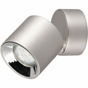 LED Wandlamp - Wandverlichting - Trion Lacarno - E14 Fitting - Rond - Mat Chroom - Aluminium
