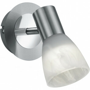 LED Wandspot - Trion Levino - E14 Fitting - Warm Wit 3000K - Rond - Mat Nikkel - Aluminium