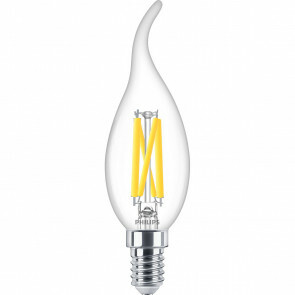 PHILIPS - LED Lamp E14 - MASTER LED E14 Gebogen-Tip Kaars Filament Helder 3.4W 470lm - 922-927 Dim to Warm 2200K-2700K - Beste Kleurweergave - Dimbaar | Vervangt 40W