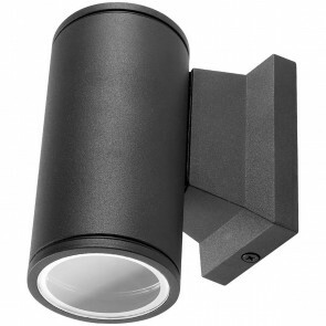 PHILIPS - LED Tuinverlichting - Wandlamp Buiten - CorePro 827 36D - Aigi Wally Down - GU10 Fitting - 4.6W - Warm Wit 2700K - Rond - Mat Zwart - Aluminium