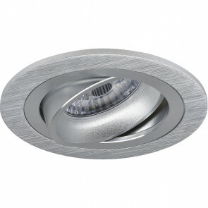 Spot Armatuur GU10 - Pragmi Alpin - Inbouw Rond - Mat Zilver - Aluminium - Kantelbaar - Ø92mm