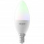 CALEX - LED Lamp 6 Pack - Smart Kaarslamp B35 - E14 Fitting - Dimbaar - 5W - Aanpasbare Kleur CCT - RGB - Mat Wit 2