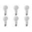 CALEX - LED Lamp 6 Pack - Smart LED A60 - E27 Fitting - Dimbaar - 9W - Aanpasbare Kleur - Mat Wit