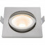 EcoDim - LED Spot - Inbouwspot - ED-10027 - 5W - Waterdicht IP54 - Dimbaar - Dim to Warm - Warm Wit 2000K-3000K - Geborsteld Nikkel - Aluminium - Vierkant - Kantelbaar 3