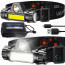 Hoofdlamp - Maxozo Trihon - USB Oplaadbaar - 2 Lichtstanden - 250 Meter Bereik - Waterdicht - Verstelbaar 3