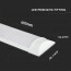 LED Balk - Viron Kilas - 15W High Lumen - Natuurlijk Wit 4000K - Mat Wit - Kunststof - 60cm Lijntekening