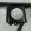 SAMSUNG - LED Bouwlamp 20 Watt met sensor - LED Schijnwerper - Viron Dana - Warm Wit 3000K - Spatwaterdicht IP44 - Mat Zwart - Aluminium 6