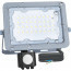 LED Bouwlamp met Sensor - Aigi Zuino - 30 Watt - Helder/Koud Wit 6500K - Waterdicht IP65 - Kantelbaar - Mat Grijs - Aluminium 4