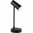 LED Bureaulamp - Trion Lono - 2.5W - Aanpasbare Kleur - Dimbaar - Rond - Mat Zwart - Kunststof 4