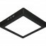LED Downlight - 18W - Helder/Koud Wit 6400K - Mat Zwart - Opbouw - Vierkant - Aluminium - 225mm
