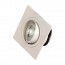 LED Downlight - Inbouw Vierkant 5W - Helder/Koud Wit 6400K - Mat Wit Aluminium - Kantelbaar 93mm
