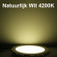 LED Downlight Slim - Inbouw Rond 3W - Natuurlijk Wit 4200K - Mat Zwart Aluminium - Ø90mm 4