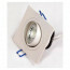 LED Downlight Vierkant Inbouw 5W 6400K Helder/Koud Wit Aluminium Mat Wit Armatuur/Frame Kantelbaar 93mm