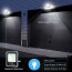 LED Floodlight op Zonne-energie - LED Schijnwerper - Aigi Florida - LED Solar Tuinverlichting Wandlamp - Afstandsbediening - Waterdicht IP65 - 100W - Helder/Koud Wit 6500K 7