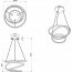 LED Hanglamp - Hangverlichting - Trion Bilona - 36W - Natuurlijk Wit 4000K - Dimbaar - Rond - Glans Chroom - Aluminium Lijntekening