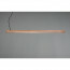 LED Hanglamp - Hangverlichting - Trion Bulloni - 27.5W - Warm Wit 3000K - Dimbaar - Rechthoek - Mat Bruin - Hout 13