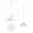 LED Hanglamp - Hangverlichting - Trion Dikon - E27 Fitting - Rond - Aluminium Blauw - Kunststof Lijntekening