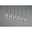 LED Hanglamp - Hangverlichting - Trion Farona - E14 Fitting - 6-lichts - Rond - Mat Nikkel - Aluminium 11