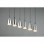 LED Hanglamp - Hangverlichting - Trion Farona - E14 Fitting - 6-lichts - Rond - Mat Nikkel - Aluminium 12