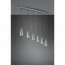 LED Hanglamp - Hangverlichting - Trion Farona - E14 Fitting - 6-lichts - Rond - Mat Nikkel - Aluminium 13
