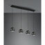 LED Hanglamp - Hangverlichting - Trion Flatina - E14 Fitting - 4-lichts - Rechthoek - Mat Zwart - Aluminium 13