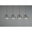 LED Hanglamp - Hangverlichting - Trion Flatina - E14 Fitting - 4-lichts - Rechthoek - Mat Zwart - Aluminium 15