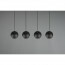 LED Hanglamp - Hangverlichting - Trion Flatina - E14 Fitting - 4-lichts - Rechthoek - Mat Zwart - Aluminium 16