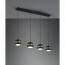 LED Hanglamp - Hangverlichting - Trion Flatina - E14 Fitting - 4-lichts - Rechthoek - Mat Zwart - Aluminium 9