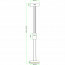 LED Hanglamp - Hangverlichting - Trion Franco - 7.2W - 1-lichts - Warm Wit 3000K - Rond - Mat Antraciet - Aluminium Lijntekening