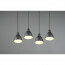 LED Hanglamp - Hangverlichting - Trion Handoll - E27 Fitting - 4-lichts - Rechthoek - Mat Zwart - Aluminium 11