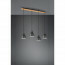 LED Hanglamp - Hangverlichting - Trion Handoll - E27 Fitting - 4-lichts - Rechthoek - Mat Zwart - Aluminium 12