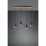 LED Hanglamp - Hangverlichting - Trion Handoll - E27 Fitting - 4-lichts - Rechthoek - Mat Zwart - Aluminium 13