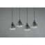 LED Hanglamp - Hangverlichting - Trion Handoll - E27 Fitting - 4-lichts - Rechthoek - Mat Zwart - Aluminium 14