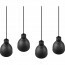 LED Hanglamp - Hangverlichting - Trion Handoll - E27 Fitting - 4-lichts - Rechthoek - Mat Zwart - Aluminium 3