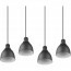 LED Hanglamp - Hangverlichting - Trion Handoll - E27 Fitting - 4-lichts - Rechthoek - Mat Zwart - Aluminium 7