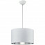LED Hanglamp - Hangverlichting - Trion Hostons - E27 Fitting - Rond - Mat Wit - Textiel