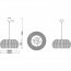 LED Hanglamp - Hangverlichting - Trion Irene - E27 Fitting - 3-lichts - Rond - Bruin - Hout Lijntekening