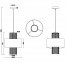 LED Hanglamp - Hangverlichting - Trion Kong - E27 Fitting - 1-lichts - Rond - Mat Zilver - Aluminium Lijntekening