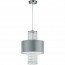LED Hanglamp - Hangverlichting - Trion Kong - E27 Fitting - 1-lichts - Rond - Mat Zilver - Aluminium