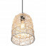 LED Hanglamp - Hangverlichting - Trion Lopar - E27 Fitting - 1-lichts - Rond - Bruin - Hout 4