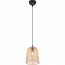 LED Hanglamp - Hangverlichting - Trion Lopar - E27 Fitting - 1-lichts - Rond - Bruin - Hout 