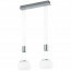 LED Hanglamp - Hangverlichting - Trion Maliba - 16W - 2-lichts - Warm Wit 3000K - Dimbaar - Rechthoek - Mat Nikkel - Aluminium