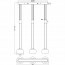 LED Hanglamp - Hangverlichting - Trion Maliba - 24W - 3-lichts - Warm Wit 3000K - Dimbaar - Rechthoek - Mat Goud - Aluminium Lijntekening
