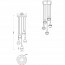 LED Hanglamp - Hangverlichting - Trion Merda - E14 Fitting - 5-lichts - Rond - Mat Zwart - Aluminium Lijntekening