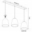 LED Hanglamp - Hangverlichting - Trion Onutia - E14 Fitting - 3-lichts - Rechthoek - Mat Goud - Aluminium Lijntekening